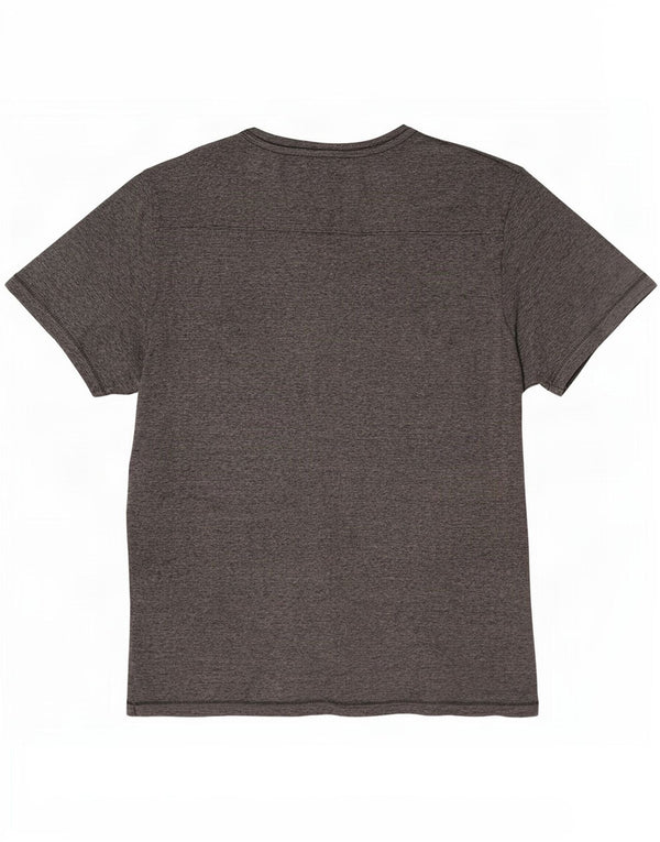 French Connection Camiseta para hombre Top 2XL Algodón gris a rayas