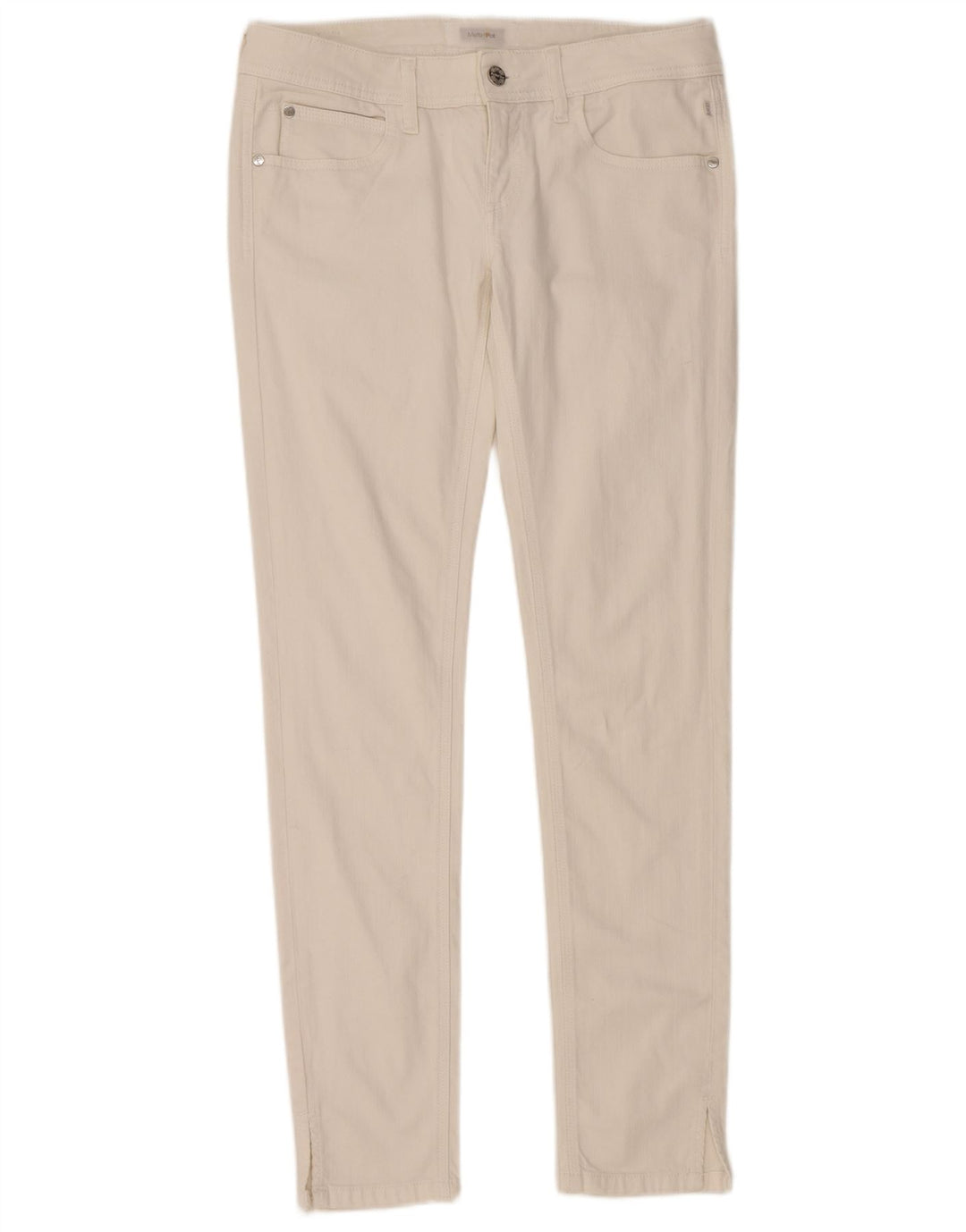 MELTIN' POT Vaqueros pitillo para mujer W29 L32 Algodón blanco