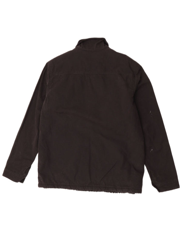 Superdry Chaqueta utilitaria Sherpa para hombre UK 36 Small Algodón negro
