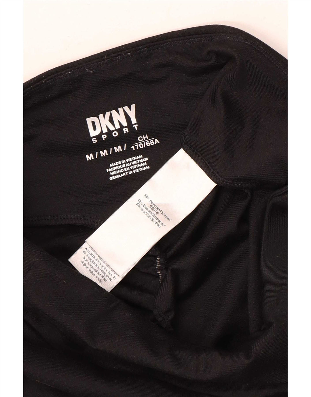 Dkny Leggings para mujer UK 44 Mediano Negro Poliéster