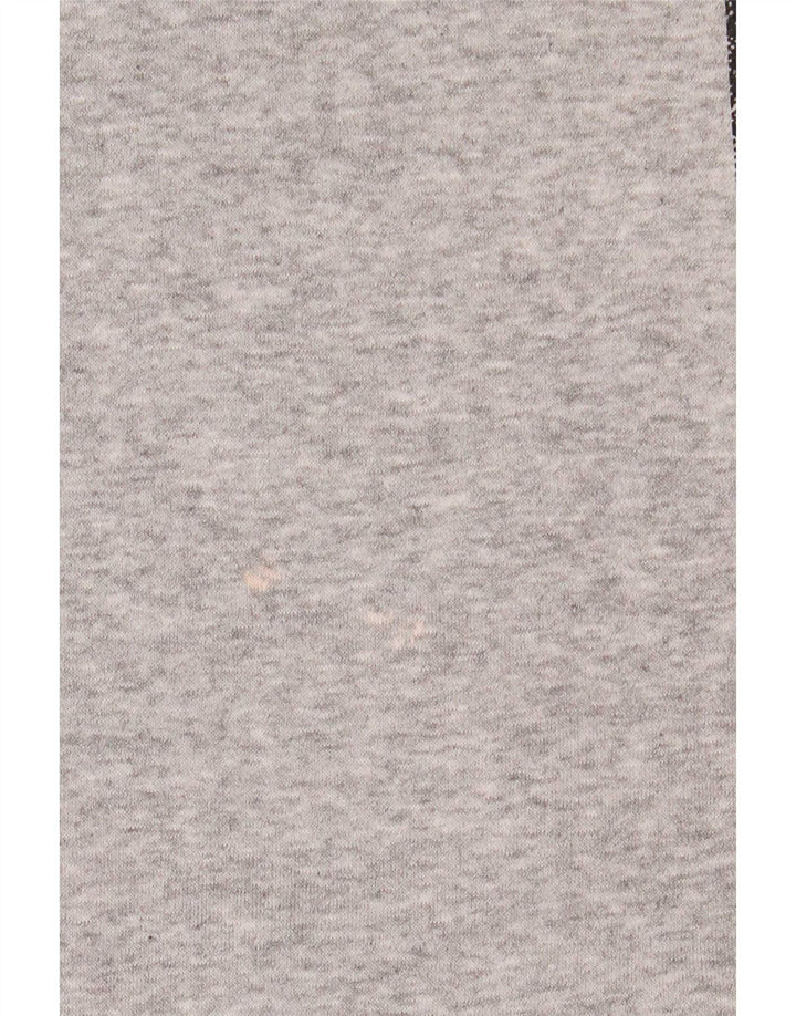 Adidas Hombre Sudadera Con Capucha Jersey Gris Medio Colorblock Algodón