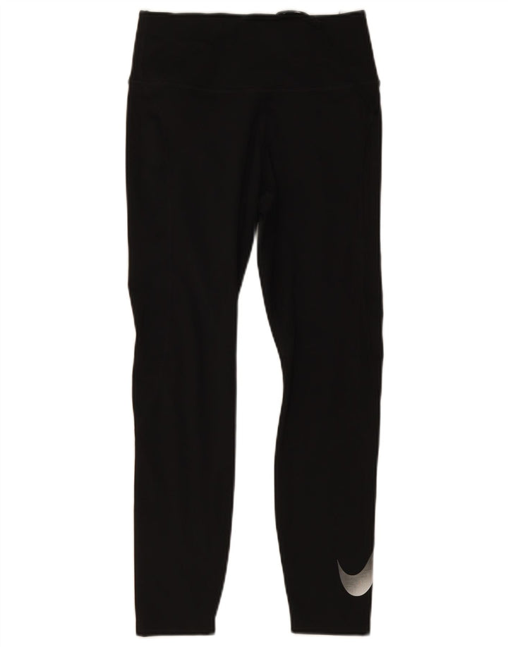 Nike Leggings Dri Fit Graphic para mujer UK 10 Pequeño Poliéster negro