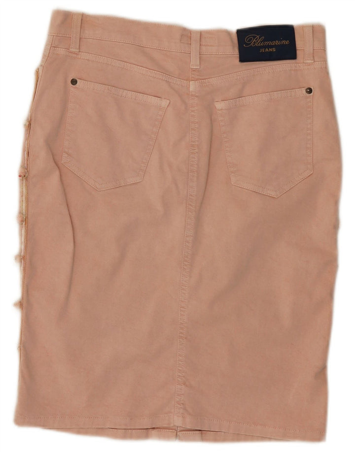 Falda Vaquera Blumarine IT 42 Medium W30 Rosa Algodón