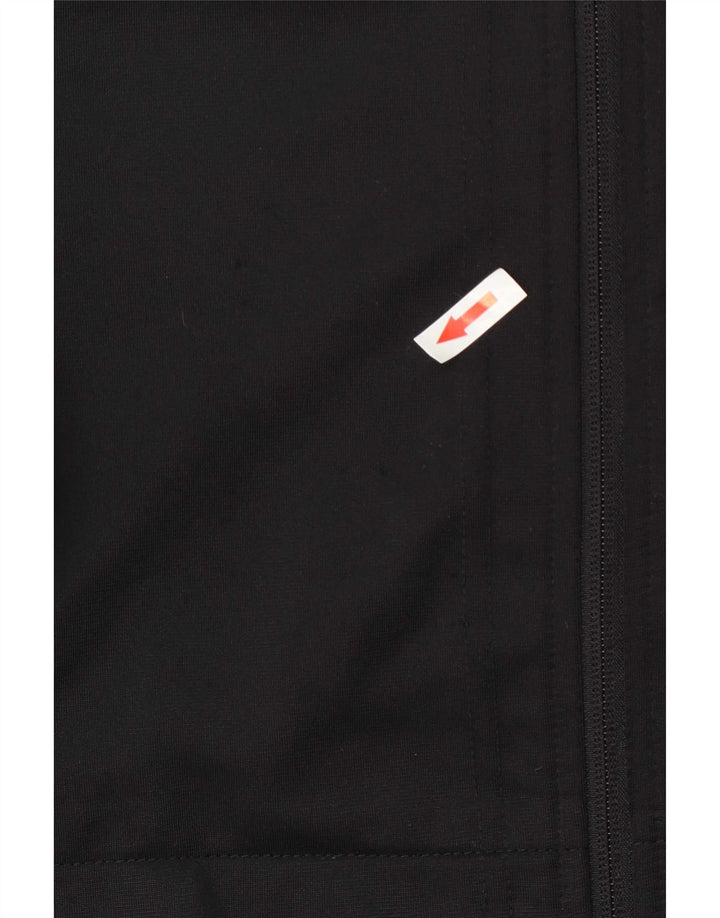 Asics - Chaqueta de chándal para mujer, talla 12, poliéster negro mediano