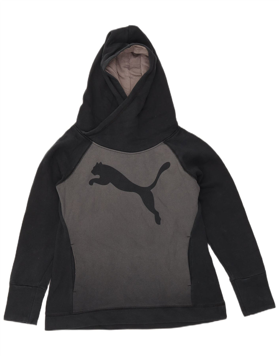 Puma Mujer Graphic Sudadera con capucha Jumper UK 12 Mediano Negro Algodón