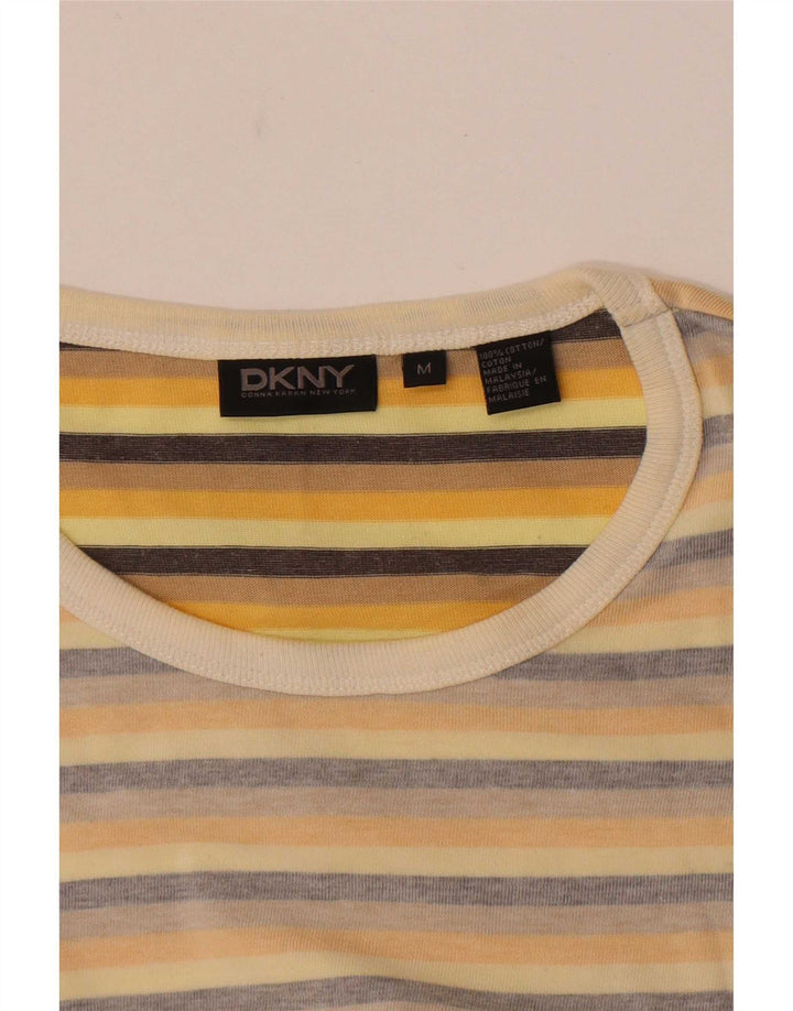 Camiseta Dkny Hombre Top Algodón Rayas Beige Medio