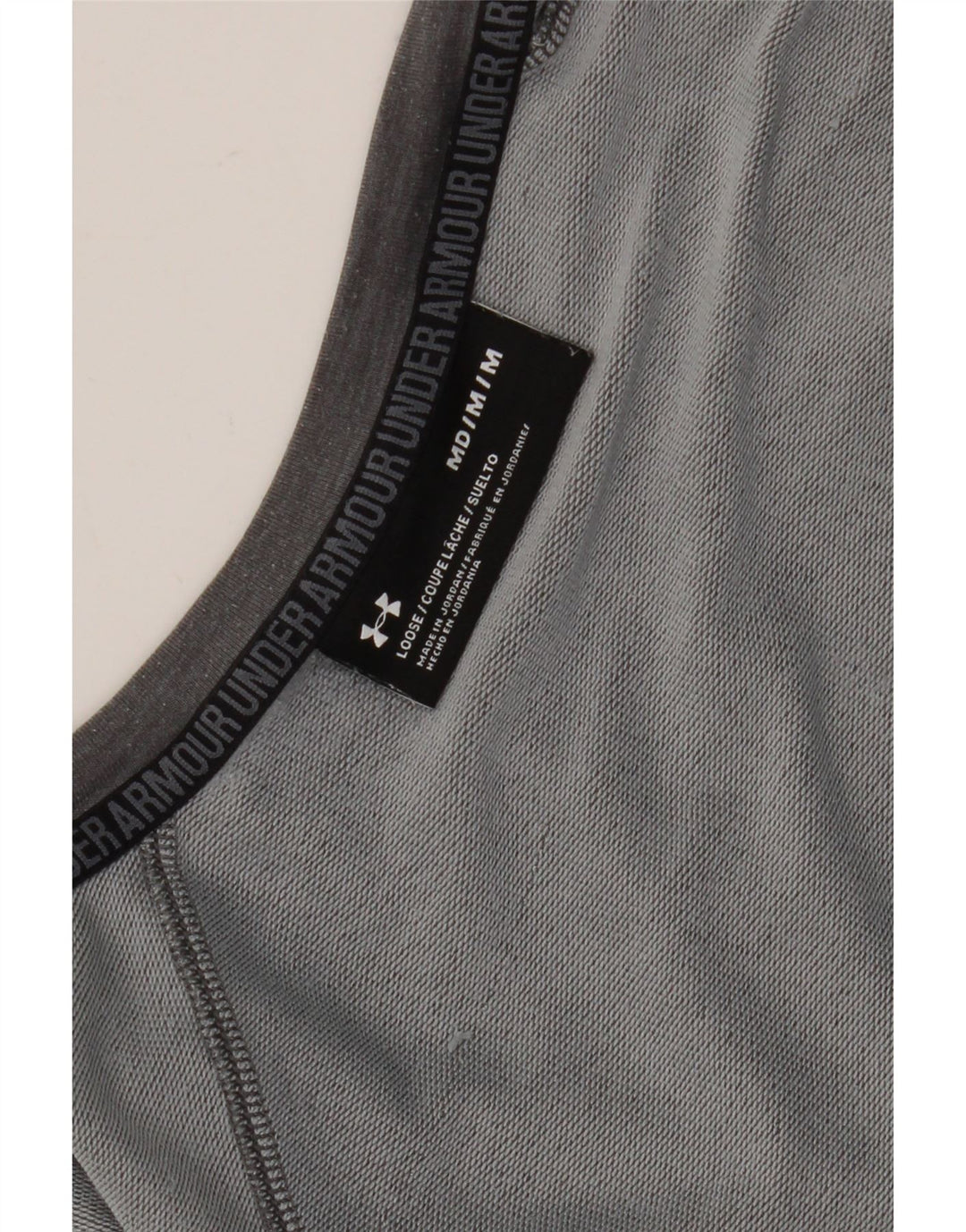 Under Armour Sudadera con gráfico holgado para mujer, talla 44, color gris medio