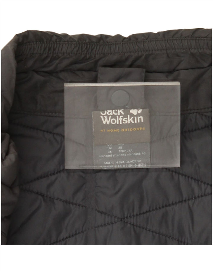 JACK WOLFSKIN Chaleco acolchado para mujer UK 20 2XL Gris Poliéster