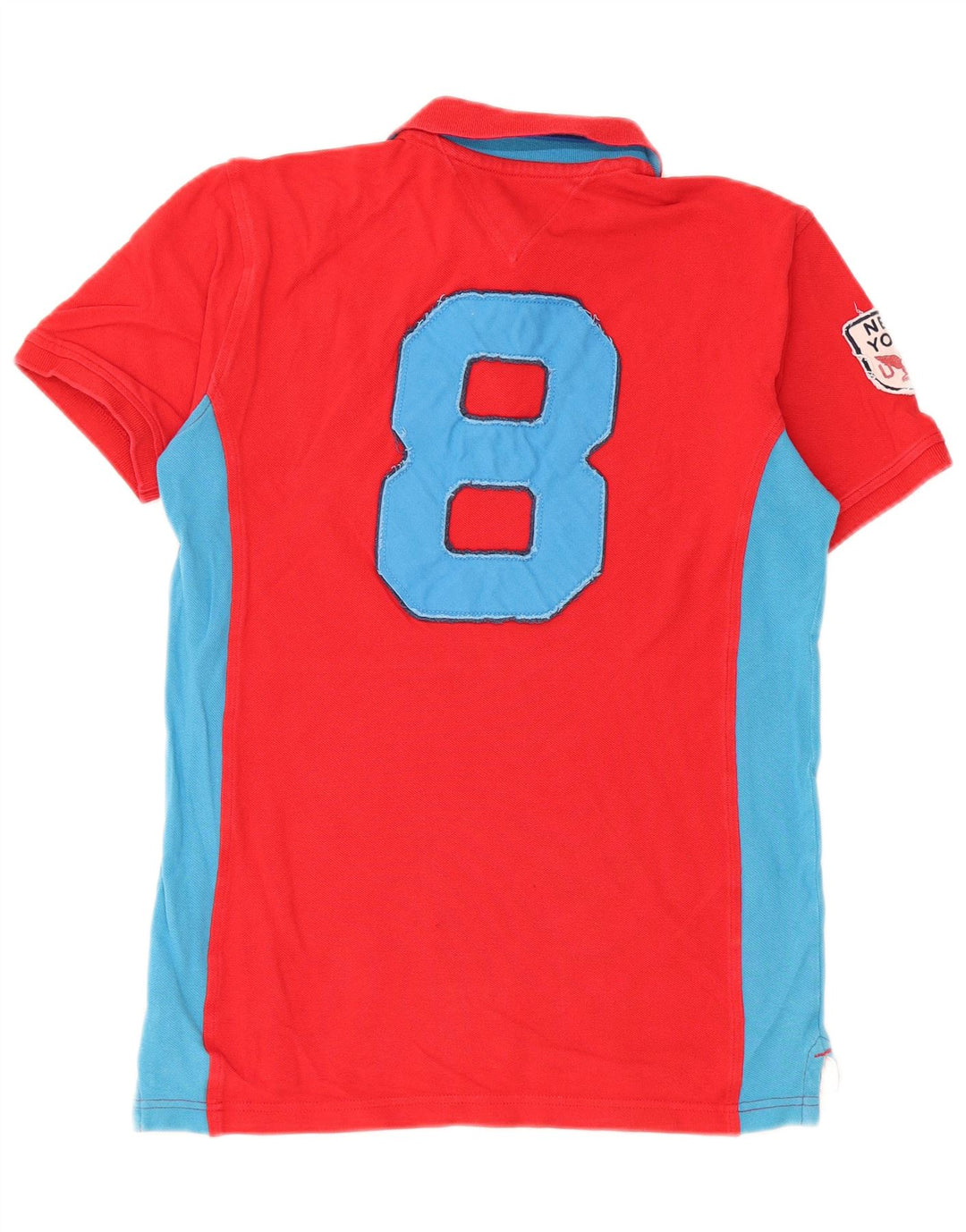 TOMMY HILFIGER Polo gráfico para niños 15-16 años XL Rojo Colorblock