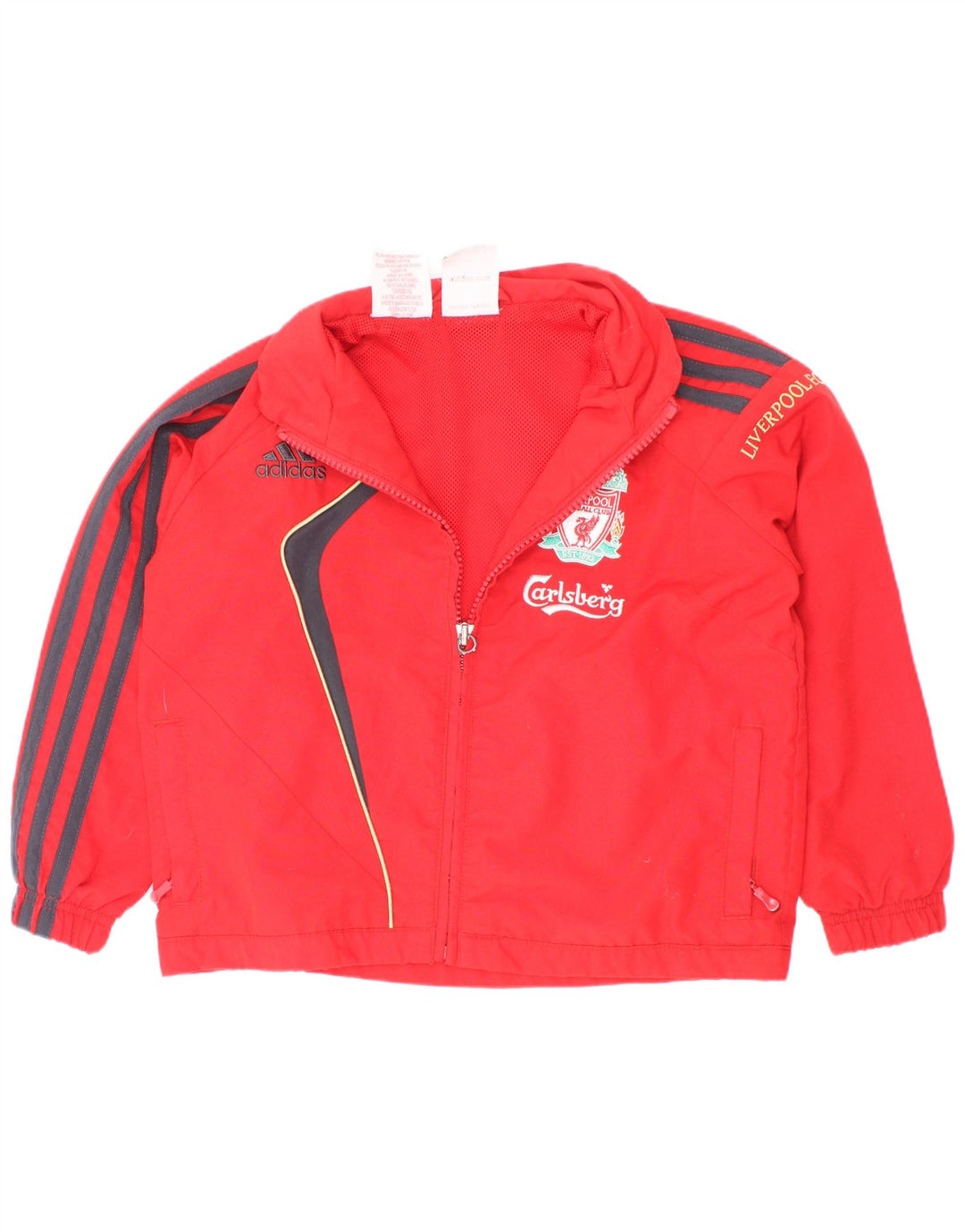 Adidas - Chaqueta de chándal Liverpool para niños, 3-4 años, Color Rojo