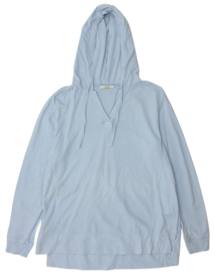 WHITE STUFF Jersey con capucha para mujer UK 12 Algodón azul medio