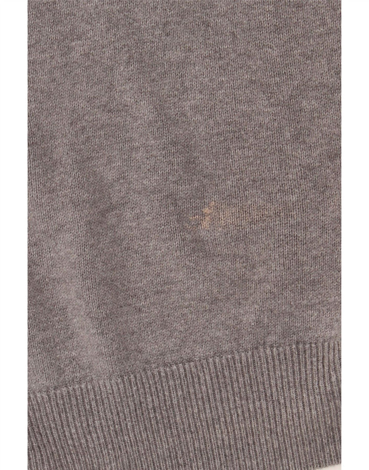 Barbour Jersey De Cuello Con Cremallera Para Hombre XL Algodón Gris