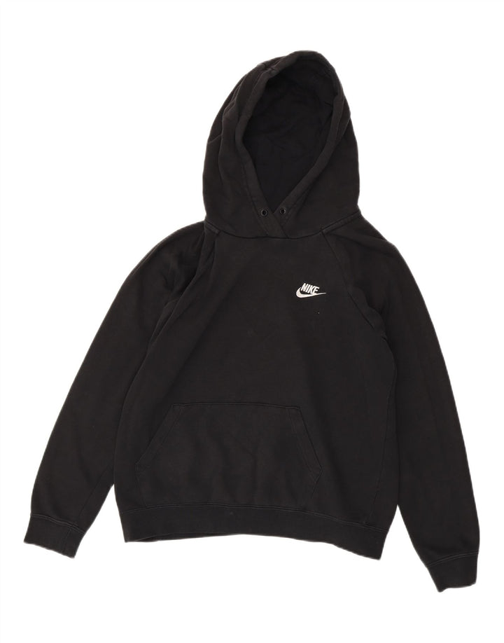 NIKE Jersey con capucha extragrande para mujer Reino Unido 14 Mediano Negro Algodón
