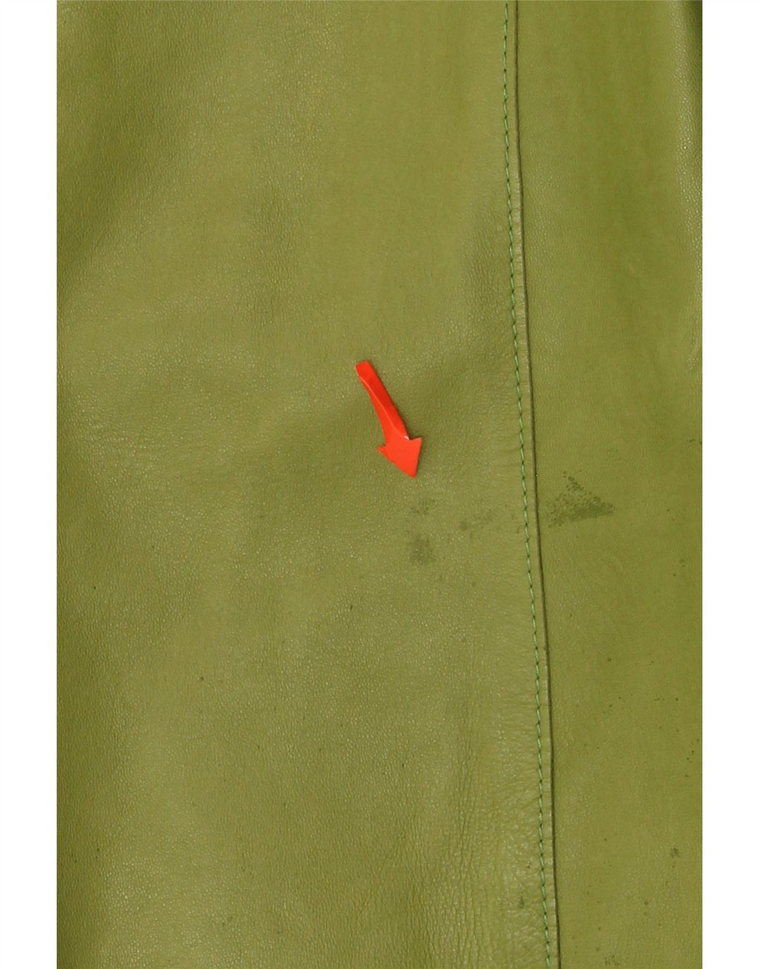 Enrico Mandelli Chaqueta Blazer de Cuero con 4 Botones para Mujer UK 44 Verde Medio