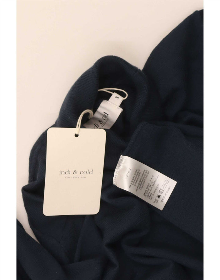 Indi & Cold Suéter extragrande con cuello vuelto para mujer UK 10 Small Azul marino