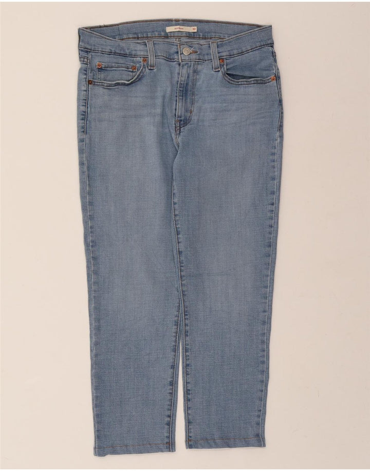 LEVI'S Womens Boyfriend Cropped Jeans W30 L25 Blue Vintage Levi's and Second-Hand Levi's from Messina Hembry 