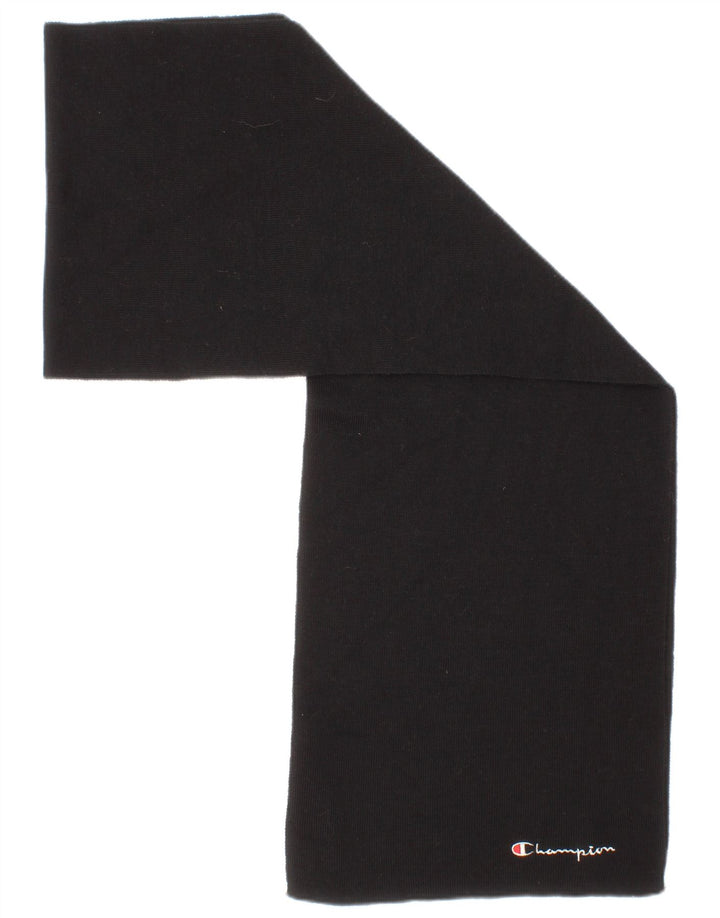 Champion Bufanda rectangular para hombre talla única lana negra