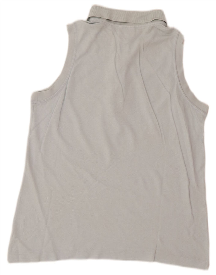 Polo Lacoste Mujer Sin Mangas Talla 40 Algodón Azul Medio
