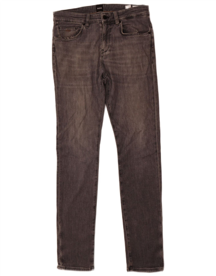 Vaqueros Hugo Boss Hombre | Vaqueros slim de algodón gris medio
