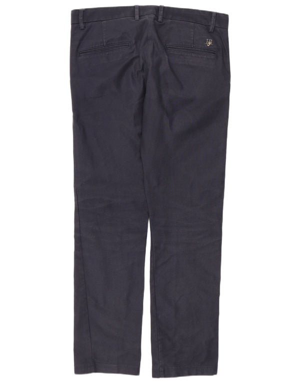 Harmont & Blaine Pantalones chinos rectos para hombre IT 46 Small W32 L29 Azul marino