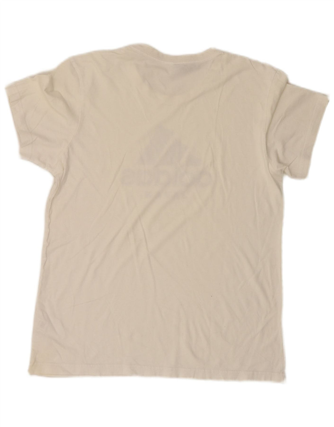 Adidas Hombre Camiseta Gráfica Top Mediano Blanco