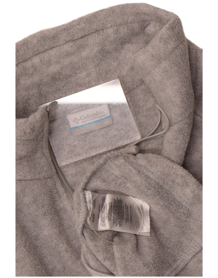 Columbia Chaqueta polar para mujer UK 44 Poliéster gris medio