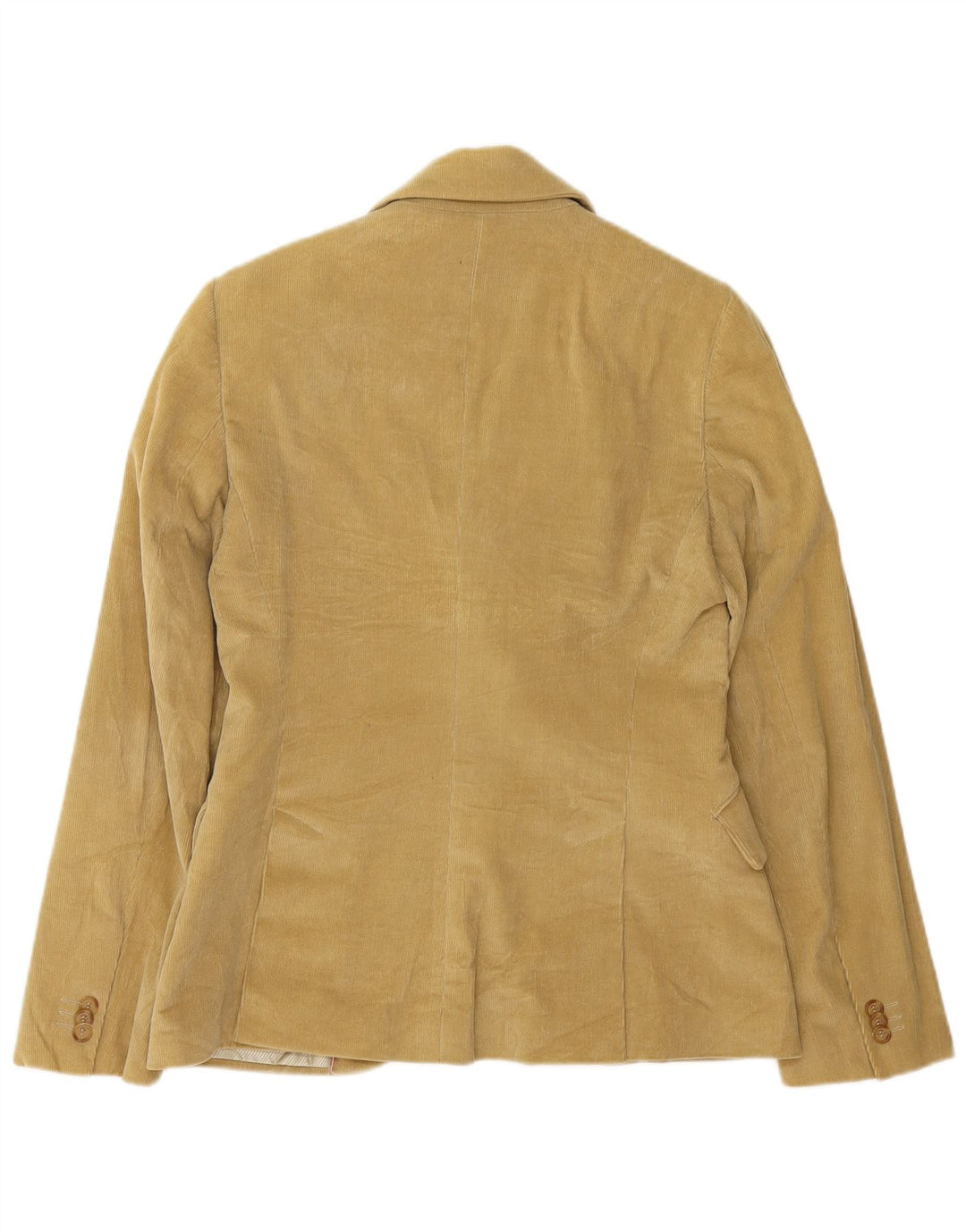 Massimo Dutti Chaqueta Blazer De Pana De 2 Botones Para Mujer EU 42 Large Beige