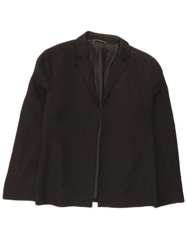 Marks & Spencer Chaqueta Blazer para Mujer UK 46 Grande Poliéster Negro