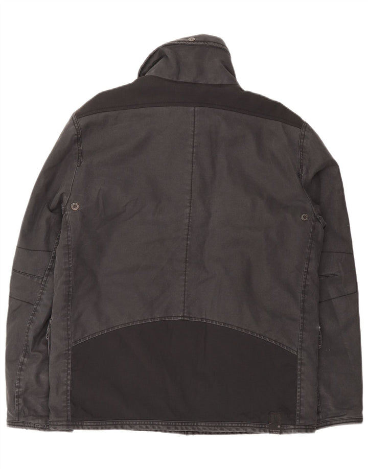 G-Star Chaqueta utilitaria para hombre UK 40 Grande Algodón gris