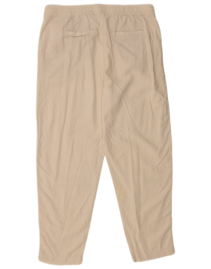 Marks & Spencer Pantalones de Chándal para Mujer UK 46 Large White Linen