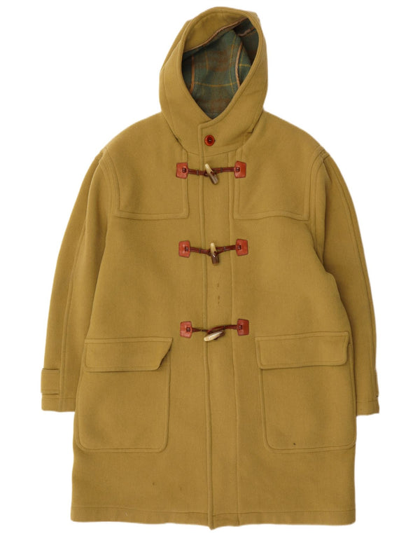 Vintage hombre con capucha Duffle Coat IT 52 XL Amarillo