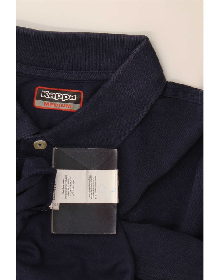 Polo Kappa Hombre Algodón Azul Marino Mediano