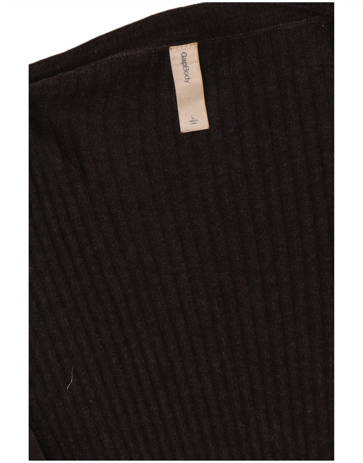 GAP Suéter tipo cárdigan abierto largo para mujer UK 46 Gris grande