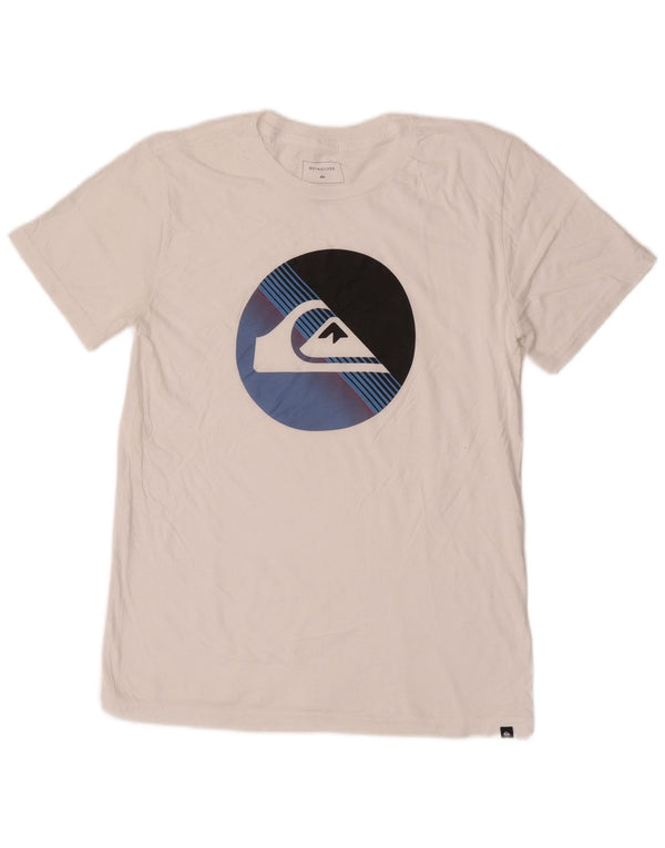 Quiksilver Camiseta gráfica para mujer Top UK 40 XL Algodón blanco