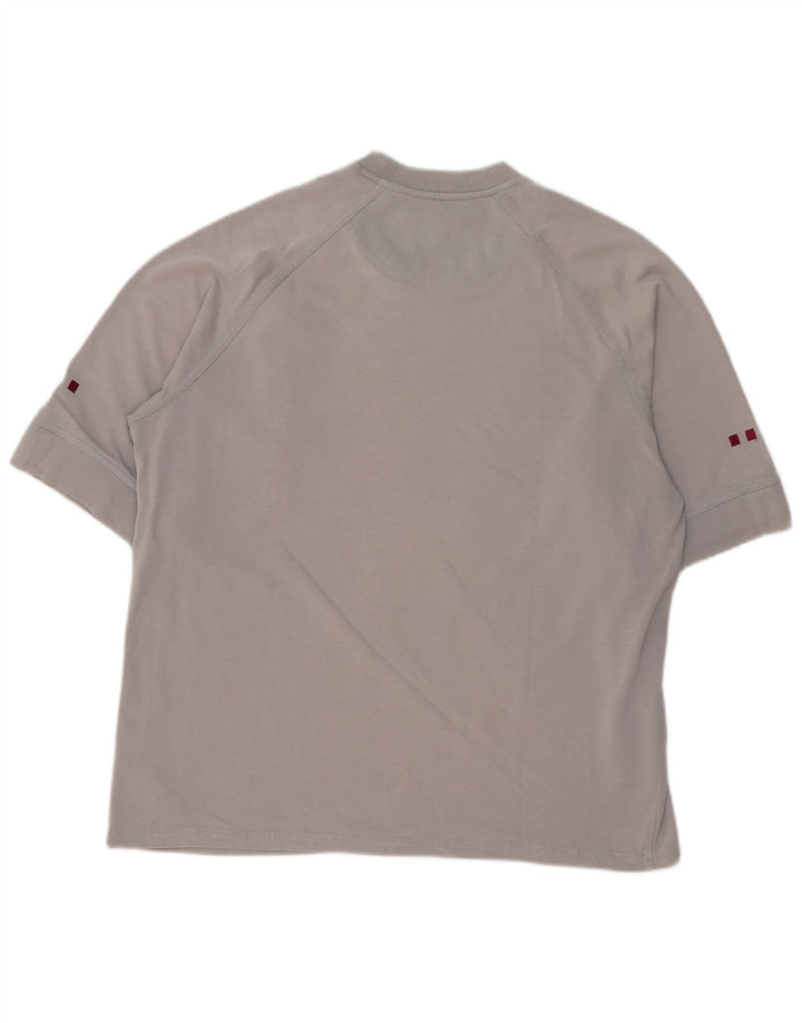 Adidas - Camiseta para hombre, talla grande, algodón gris