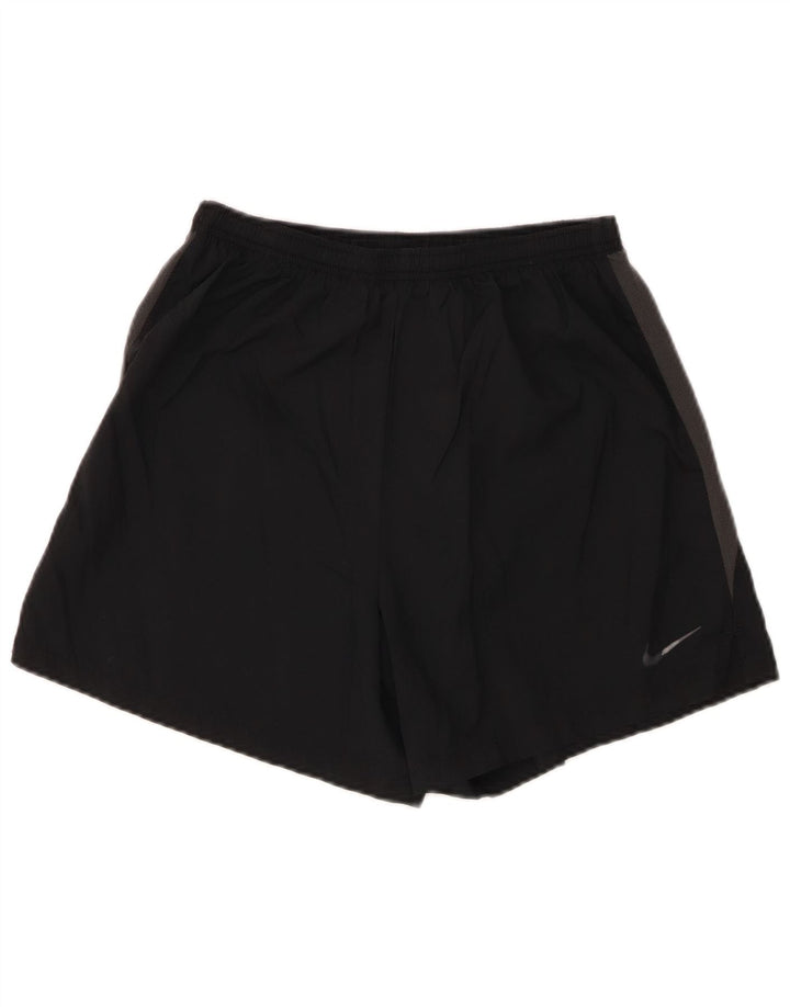 Pantalones cortos deportivos Nike Dri Fit para hombre en color negro mediano