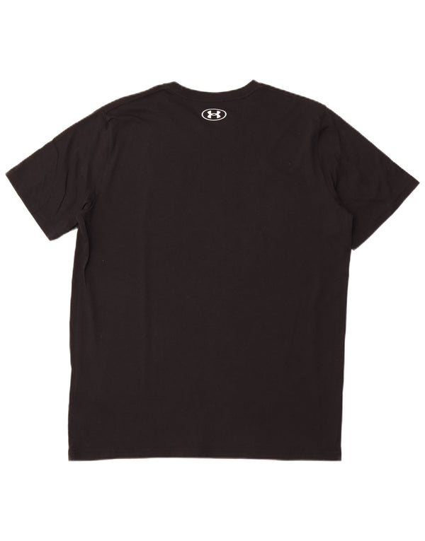 UNDER ARMOUR Camiseta gráfica para hombre Top XL Algodón negro