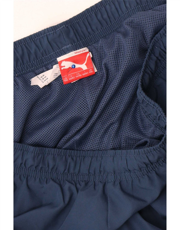 Puma Pantalones de chándal Capri gráficos para Hombre 2XL Poliéster Azul Marino