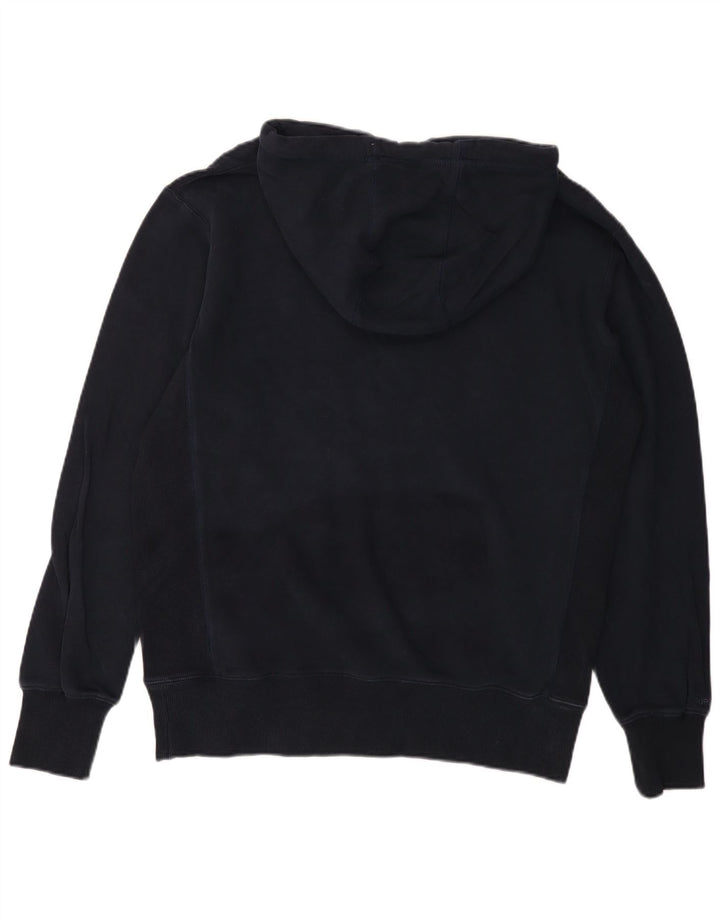 SUPERDRY Jersey con capucha para hombre, talla grande, algodón azul marino