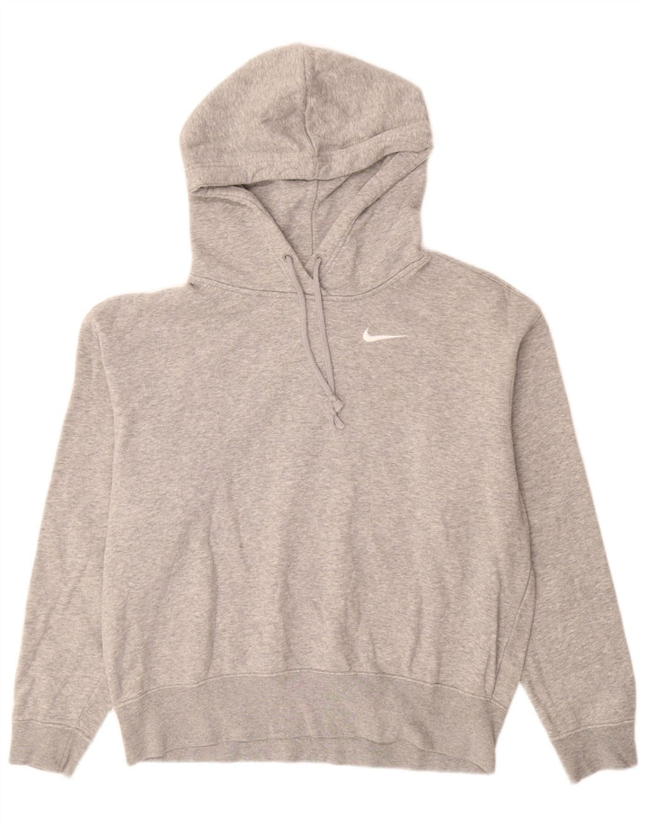 NIKE Mens Hoodie Jumper XS Grey Cotton