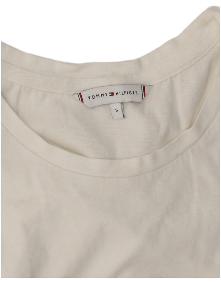 Tommy Hilfiger Camiseta para Mujer Top UK 8 Small White