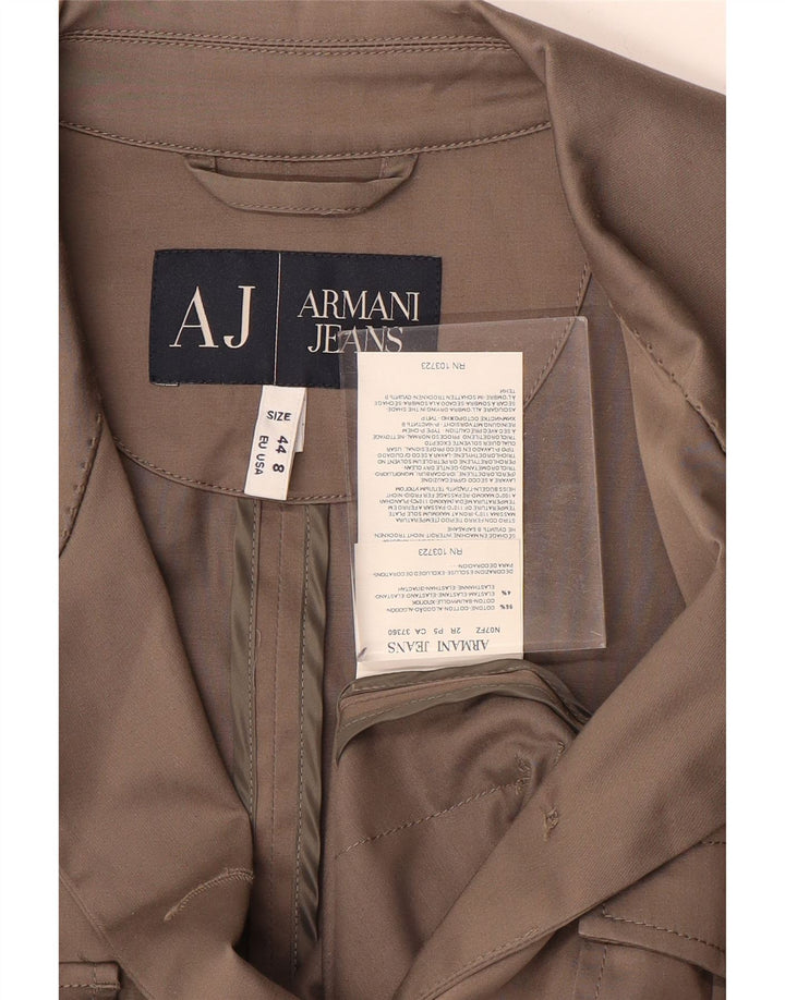 Armani Jeans Chaqueta Blazer de 3 Botones para Mujer EU 44 XL Algodón Marrón