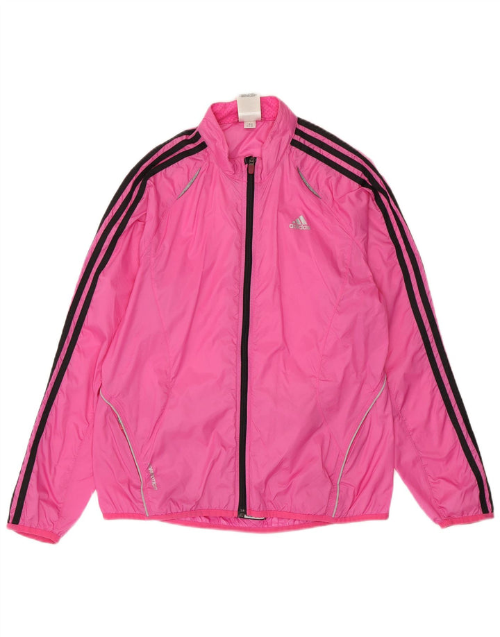 Adidas - Chaqueta de chándal para mujer, talla 40, talla grande, nailon rosa
