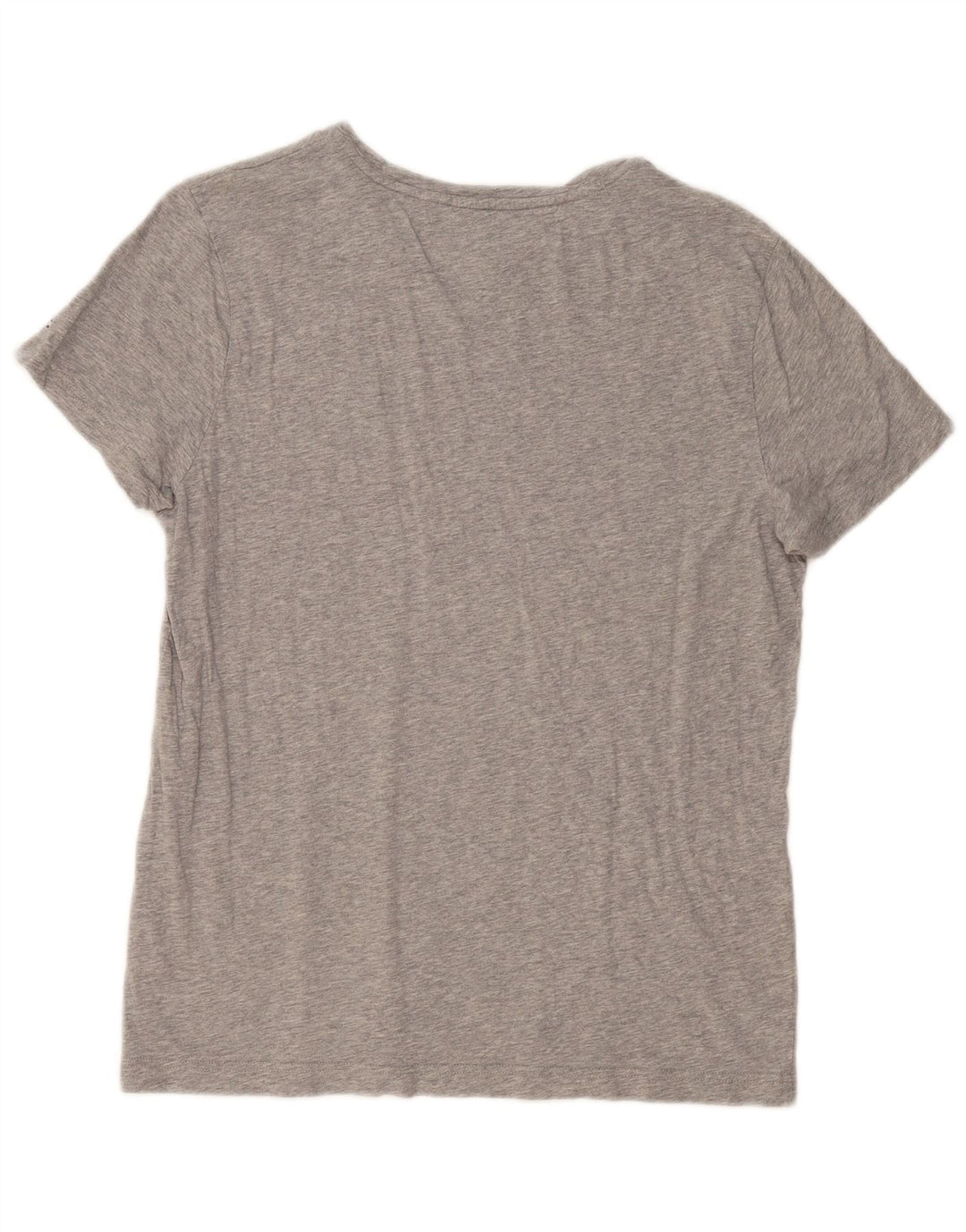 Tommy Hilfiger Camiseta gráfica para mujer Top grande de algodón gris