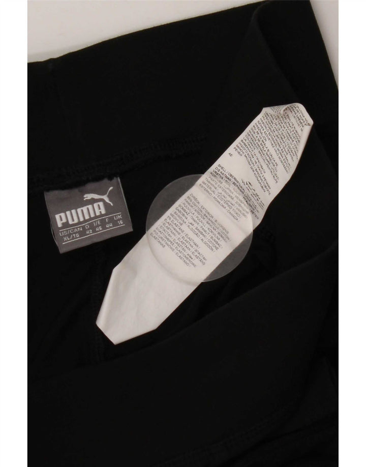 Puma Leggings gráficos para mujer UK 46 Grande Algodón negro