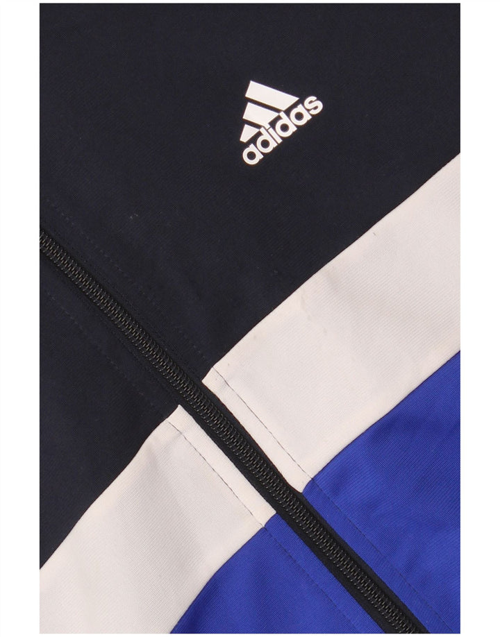 ADIDAS Chicos Aeroready Chándal Top Chaqueta 15-16 Años Azul Marino