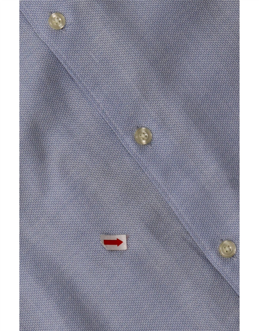 ZARA Hombre Camisa Slim Fit Grande Algodón Azul