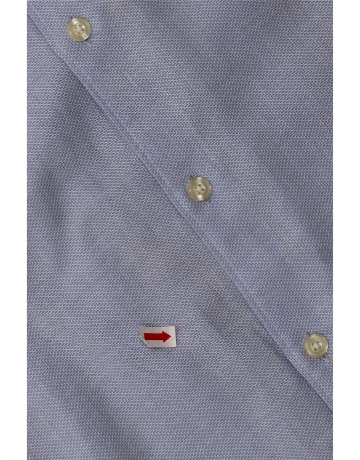 ZARA Hombre Camisa Slim Fit Grande Algodón Azul