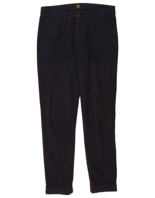 Pantalones chinos de corte slim para hombre Lee W27 L28 Algodón azul marino