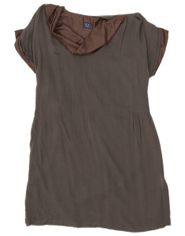 Vestido Trussardi Mujer IT 44 Viscosa Gris Medio